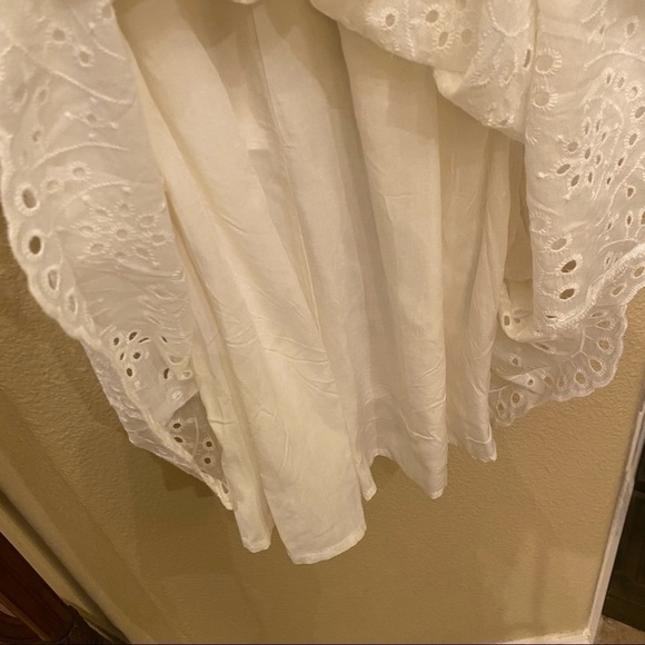NWT~MUSTARD SEED White Eyelet Spaghetti Strap Summer Dress Size Small - Picture 4 of 10